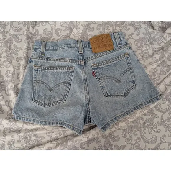 levi's vintage 1999 denim shorts size jr 3 - Picture 5 of 6